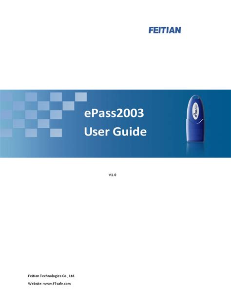 ePass2003 User Guide 